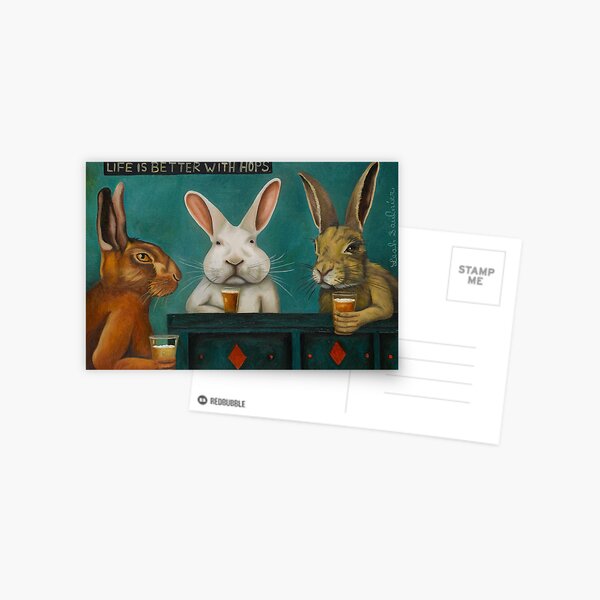 Bar Hopping Postcard