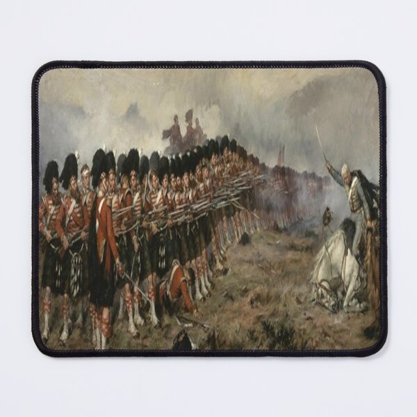 Item preview, The Red Line - Scottish Highlanders - Battle of Balaclava - 1854 - Art Print Design designed and sold by TheHappyK.