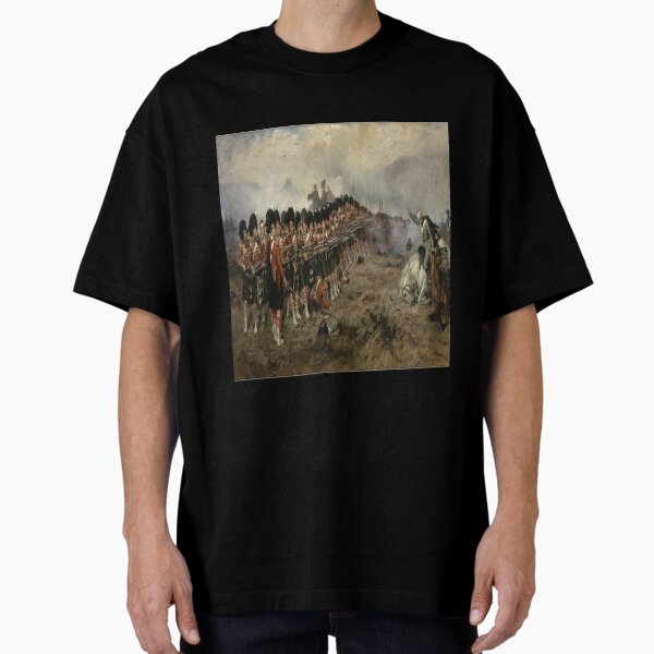 Vista previa del artículo con la obra «The Red Line - Highlanders escoceses - Batalla de pasamontañas - 1854 - Diseño de impresión de arte», diseñado y vendido por TheHappyK.