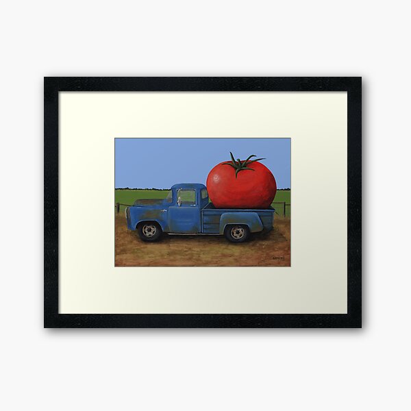 Tomato Truck Framed Art Print
