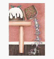 Christmouse Pudding Photographic Print