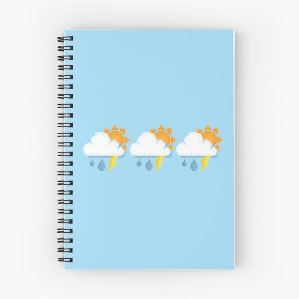 Item preview, Retro Sunny Rain Storm Pixel Design designed and sold by 8BitTrip.
