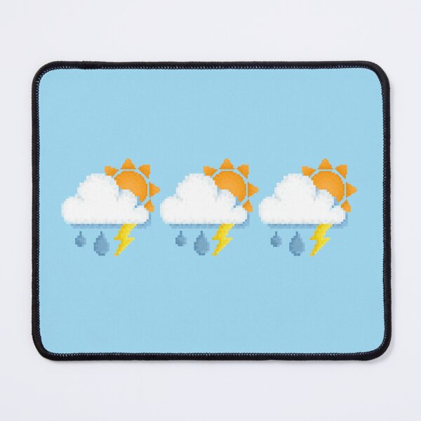 Item preview, Retro Sunny Rain Storm Pixel Design designed and sold by 8BitTrip.