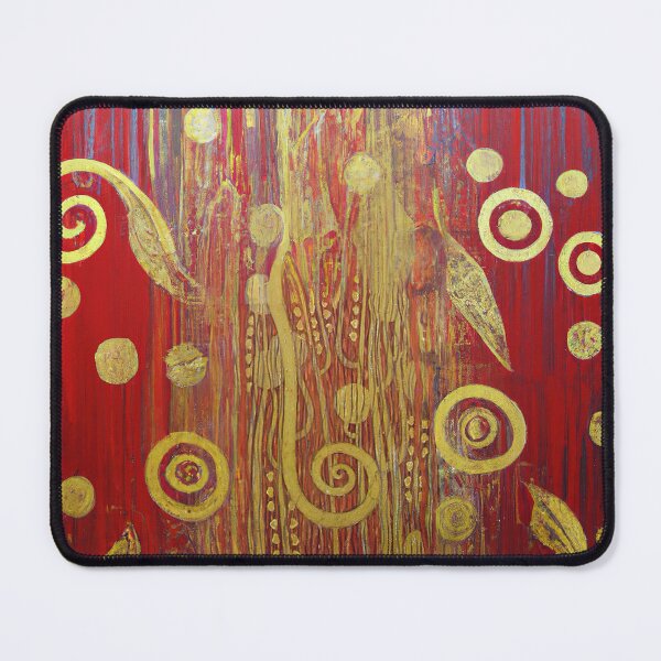 Item preview, Klimt Gold and Red Pattern designed and sold by maniacfitness.