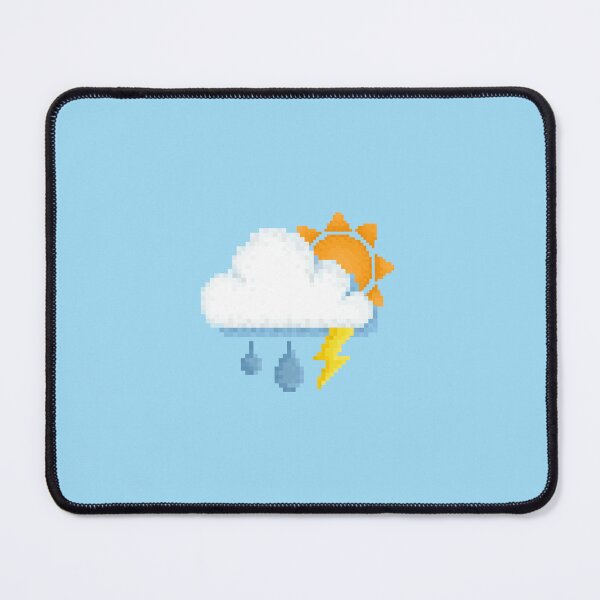 Item preview, Retro Sunny Rain Storm Pixel Design designed and sold by 8BitTrip.