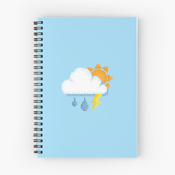 Item preview, Retro Sunny Rain Storm Pixel Design designed and sold by 8BitTrip.