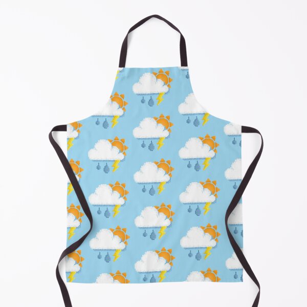 Item preview, Retro Sunny Rain Storm Pixel Design designed and sold by 8BitTrip.