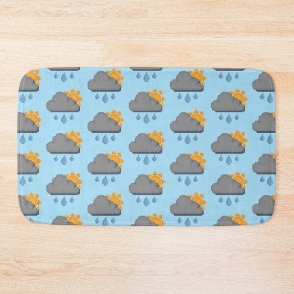 Item preview, Retro Sunny Gloomy Rain Storm Pixel Design designed and sold by 8BitTrip.