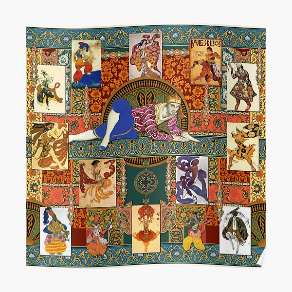 Ballets Russe Tapestry Poster