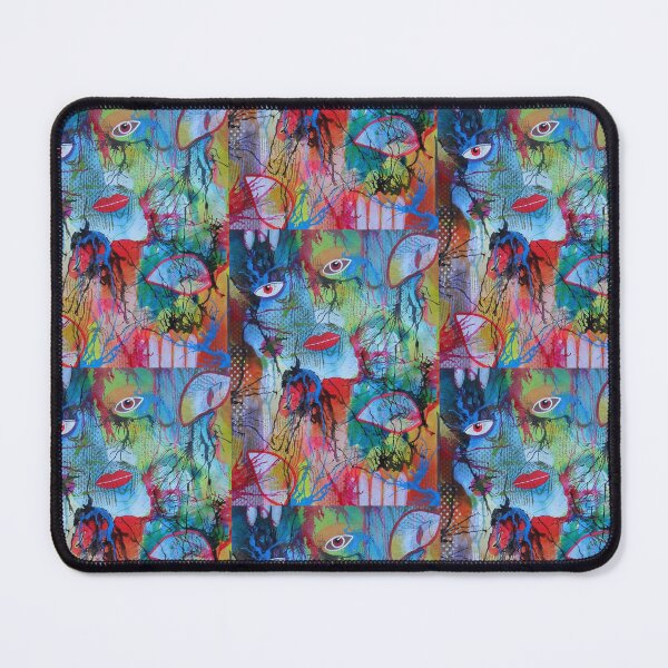 Item preview, Abstract Face With Drips designed and sold by BeaOutsiderArt.