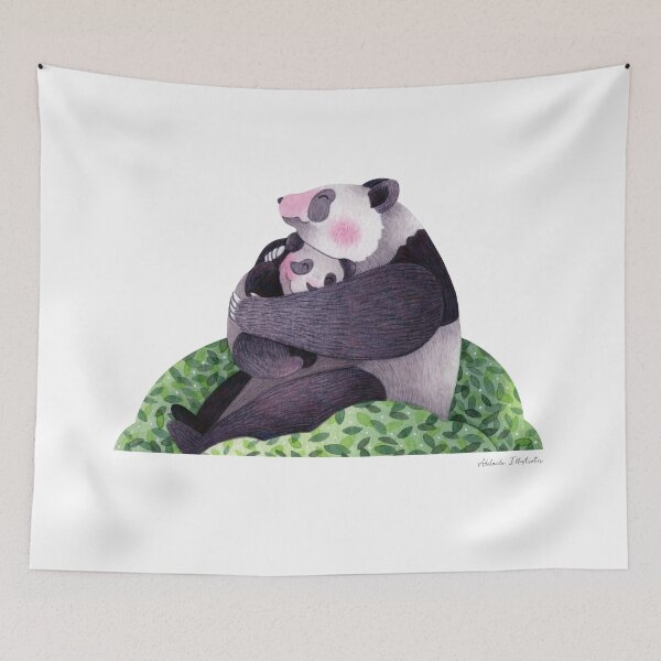 Item preview, Mom and baby panda designed and sold by adeillustrator.