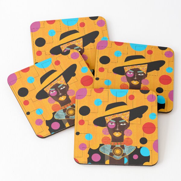 Item preview, Graphic Afro Punk print  and intersecting lines and dots designed and sold by EmmieByDesign.