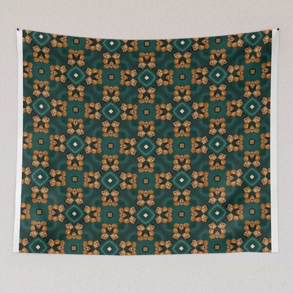 Item preview, capullos de oro en verde designed and sold by ritusdesigns.