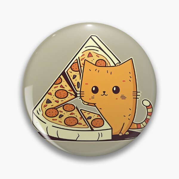 Item preview, pizza cat designed and sold by Chillapy.