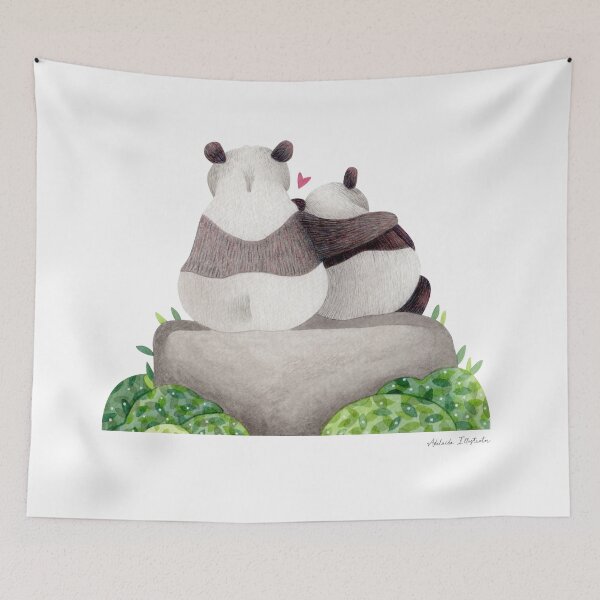 Item preview, Pandas in love designed and sold by adeillustrator.