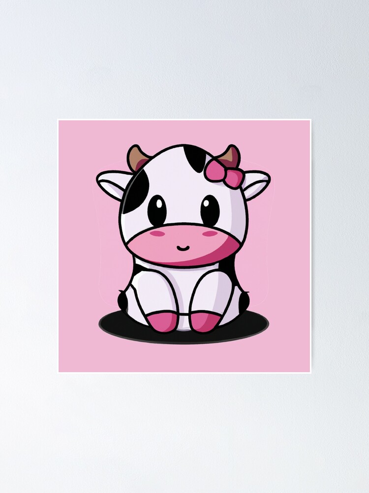 Strawberry Cow Cute Cow Pink Cow Pet Digital Art by Levi Trinity
