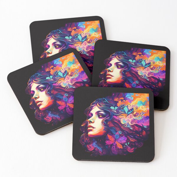 Item preview, PSYCHEDELIC LADY Midjourney AI Artwork designed and sold by davidjulie.