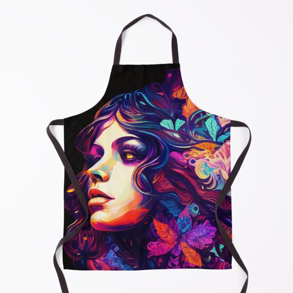 Item preview, PSYCHEDELIC LADY Midjourney AI Artwork designed and sold by davidjulie.