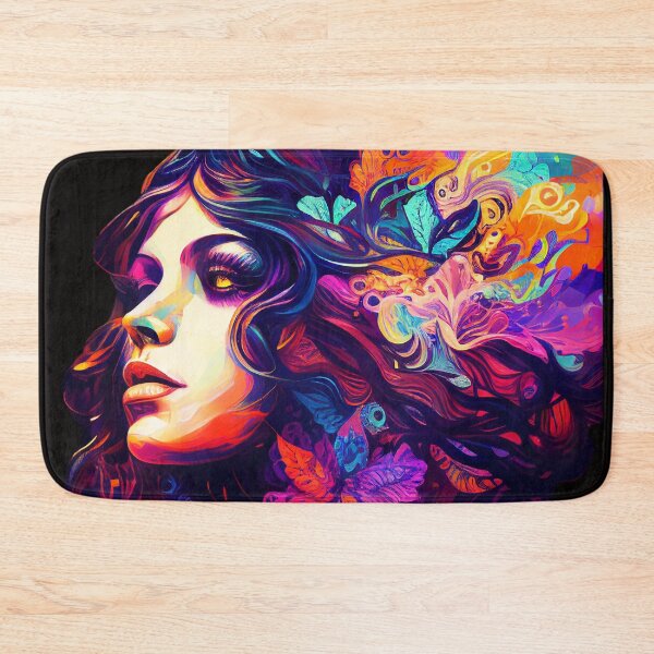 Item preview, PSYCHEDELIC LADY Midjourney AI Artwork designed and sold by davidjulie.