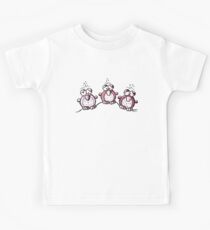 Three Ponk Owls - Owl - Cartoon - Gift Kids Tee