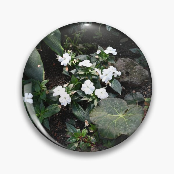 Item preview, Tiny white flowers among green leaves and rocks designed and sold by dabingboshi.