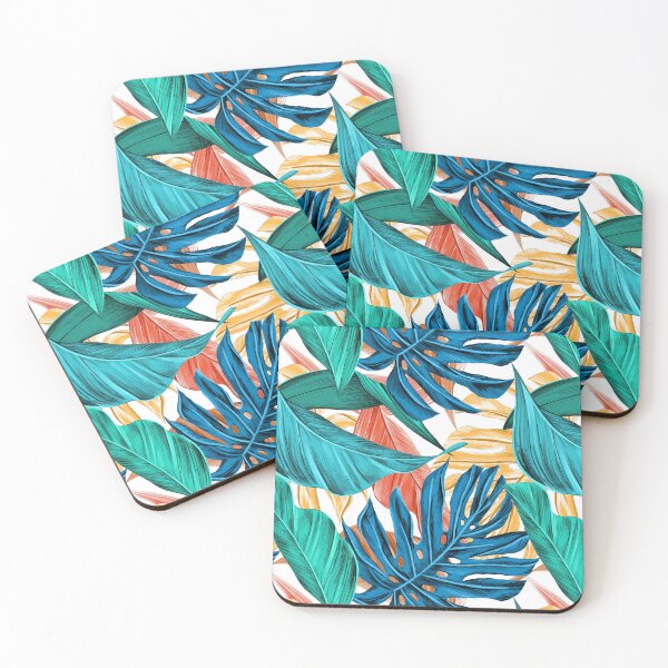 Item preview, Colorful tropical leaves designed and sold by GoDesign1.
