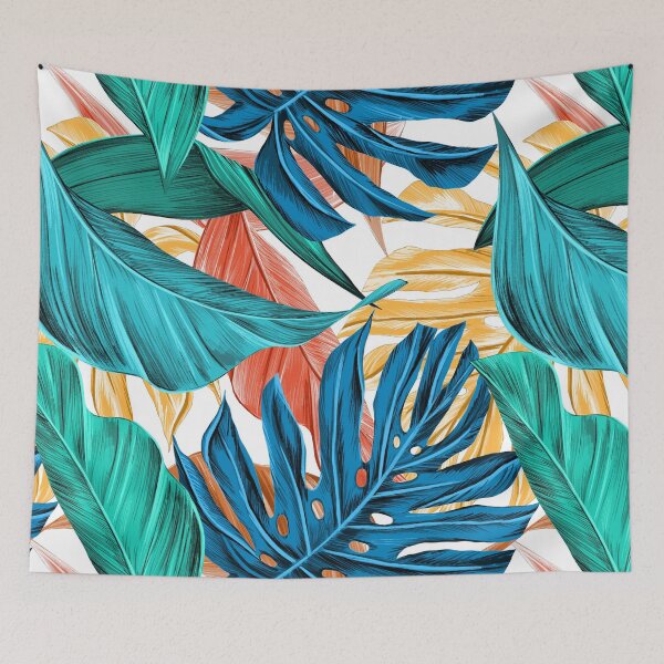 Item preview, Colorful tropical leaves designed and sold by GoDesign1.