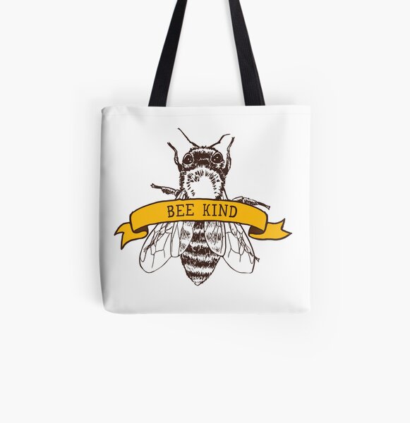 Bee Kind All Over Print Tote Bag