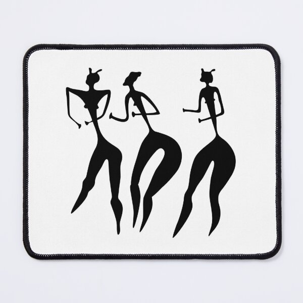 Item preview, Three Graces - three women - primitive art designed and sold by siloto.