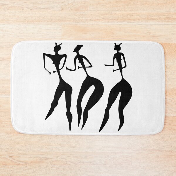 Item preview, Three Graces - three women - primitive art designed and sold by siloto.