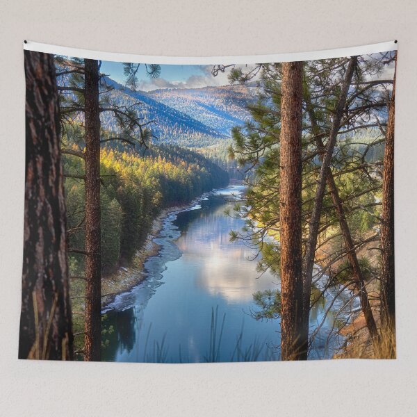Item preview, The Clark Fork River Through the Trees - Montana designed and sold by Kathy Weaver.