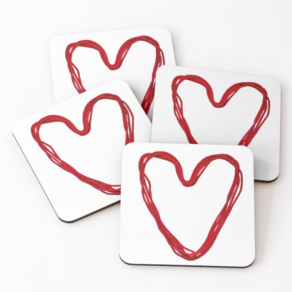 Item preview, heart from red rope designed and sold by siloto.