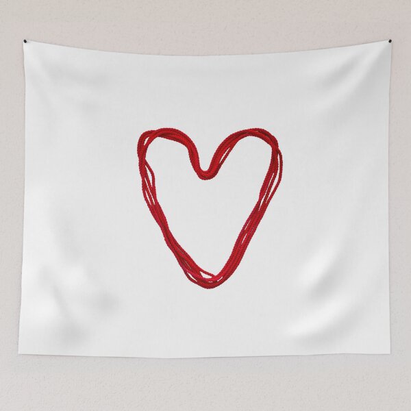 Item preview, heart from red rope designed and sold by siloto.