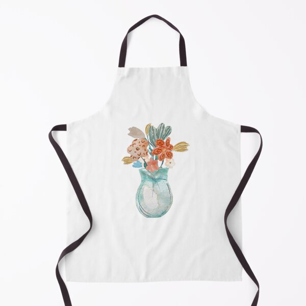 Artikelvorschau, Bouquet flower vase textured a watercolor sketch  entworfen und verkauft von Yana Mustafina | Boho Soulful Designs.