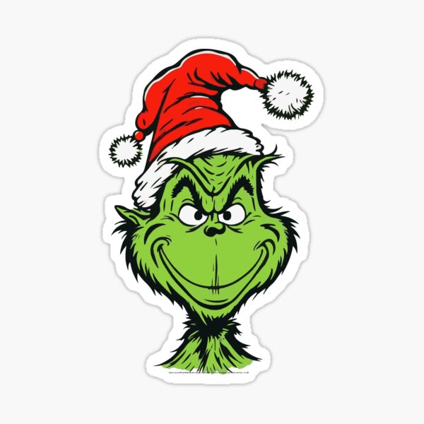 Grinch Christmas Stickers, 50 PCS