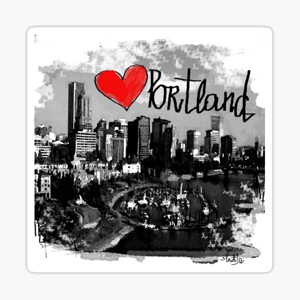 I love Portland  Sticker