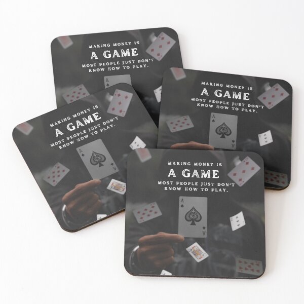 Item preview, Ace of Spades, Making Money is a Game, Motivational Quote designed and sold by hiunlimit.
