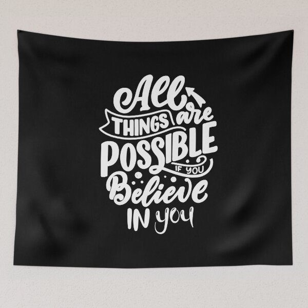 Item preview, all thinks are possible motivation gift t-shirt designed and sold by TamouStyle.