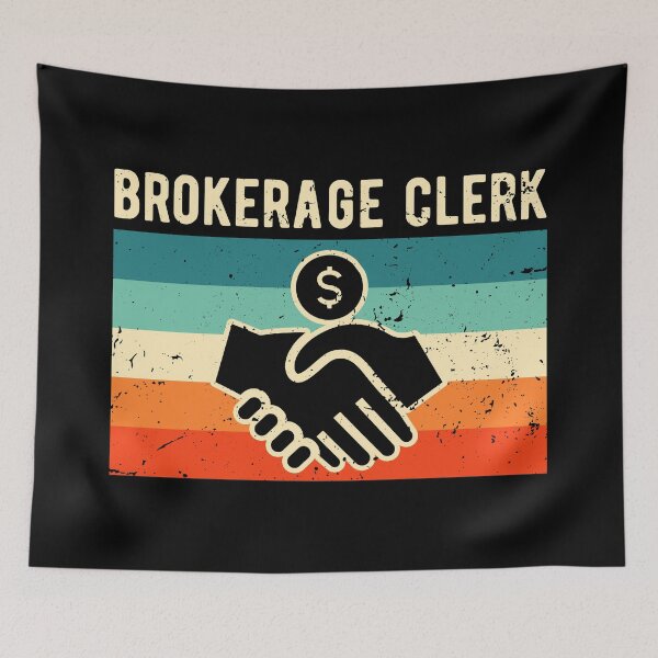 Item preview, Retro Vintage Brokerage Clerk  designed and sold by NestaReign.