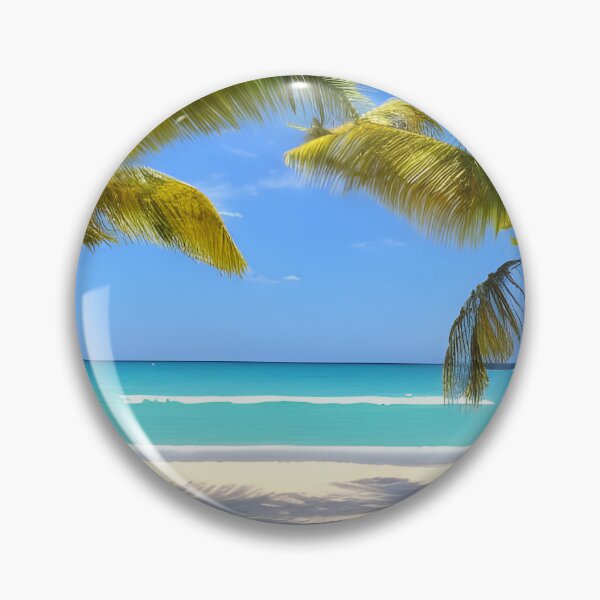 Item preview, Palm trees on a quiet beach designed and sold by brandway.