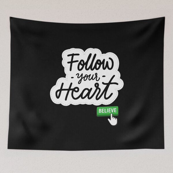 Item preview, follow your heart motivation gift t-shirt designed and sold by TamouStyle.