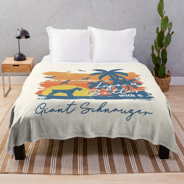 Item preview, Life is Better With Giant Schnauzer Beach Sunset Retro Vintage designed and sold by rafaeltto.
