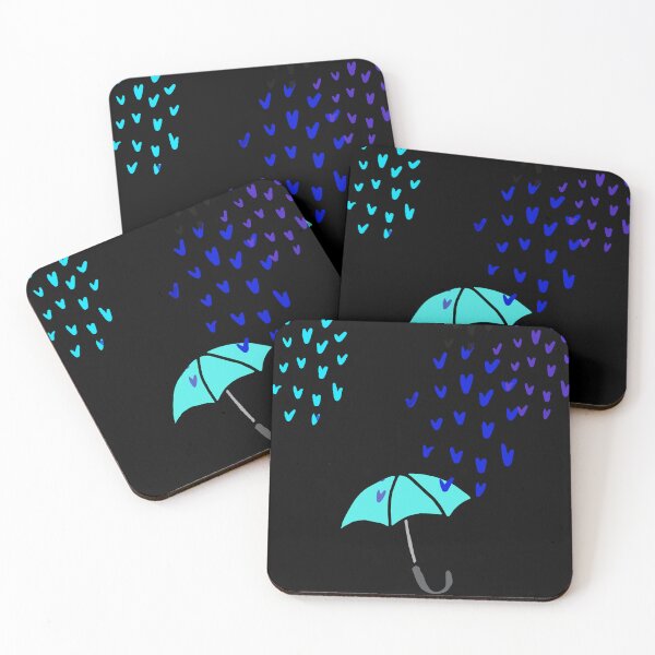 Item preview, Raining hearts with umbrella  designed and sold by hlpina1.