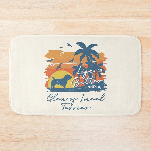 Item preview, Life is Better With Glen of Imaal Terrier Beach Sunset Retro Vintage designed and sold by rafaeltto.