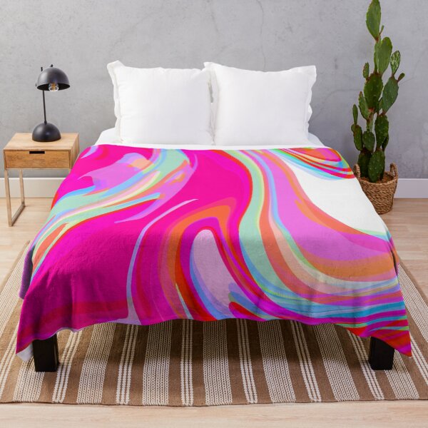 Item preview, Neon Pink, Pink Tones, Multicolor, Hot Pink and White Marble Pattern Design designed and sold by theprintedclub.