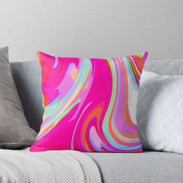 Item preview, Neon Pink, Pink Tones, Multicolor, Hot Pink and White Marble Pattern Design designed and sold by theprintedclub.
