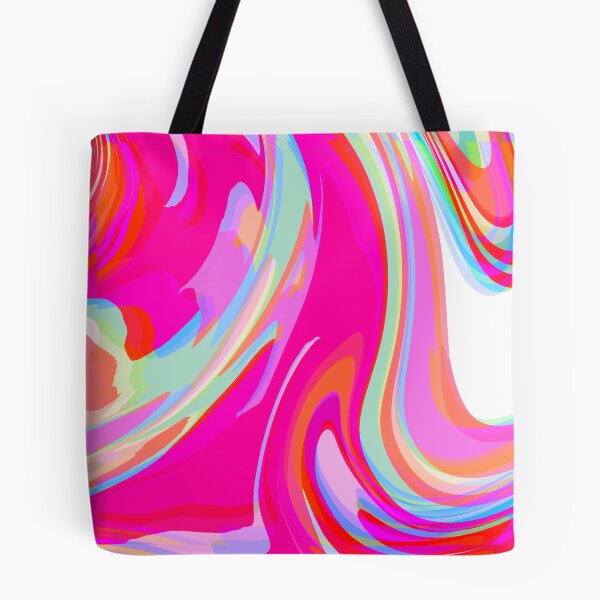 Item preview, Neon Pink, Pink Tones, Multicolor, Hot Pink and White Marble Pattern Design designed and sold by theprintedclub.