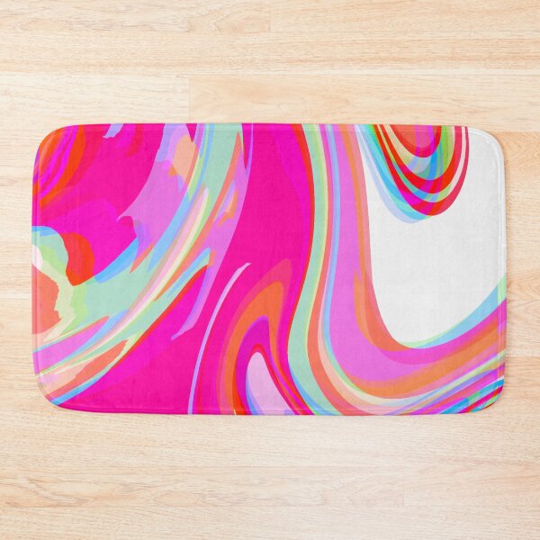 Item preview, Neon Pink, Pink Tones, Multicolor, Hot Pink and White Marble Pattern Design designed and sold by theprintedclub.