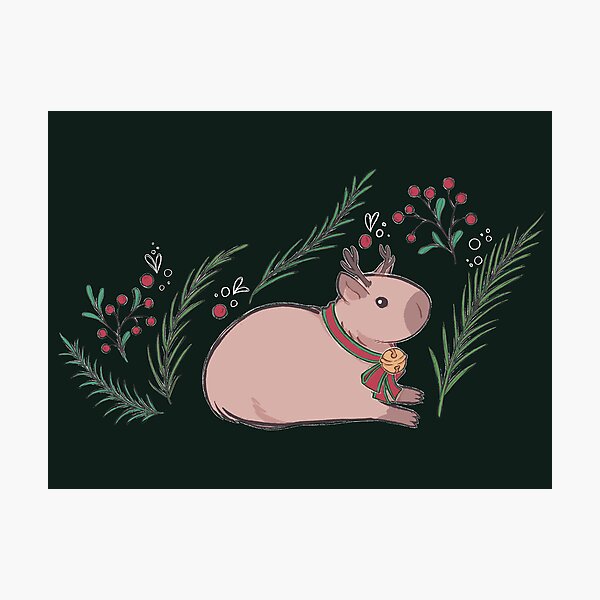 Item preview, Reindeer Capybara [Colour, Dark] designed and sold by Thirea.