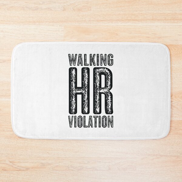 Item preview, Vintage Walking HR Violation - Black Text  designed and sold by Whimsical  Thinker.